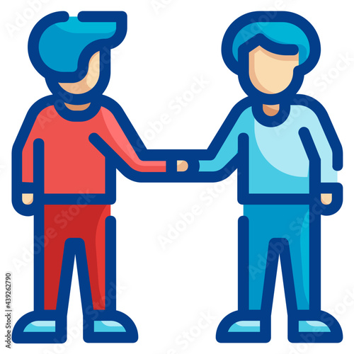 partnership fill outline icon
