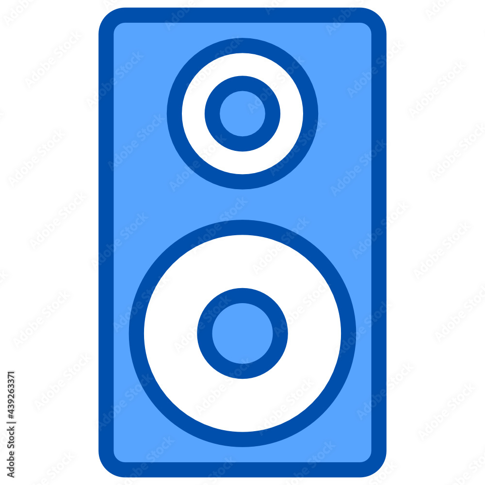 Speaker blue style icon Speaker blue style icon