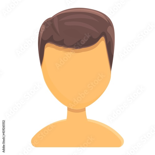 Cropped hair icon. Cartoon of Cropped hair vector icon for web design isolated on white background