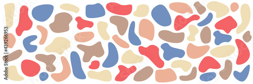 Wallpaper Mural liquid blotch shape vector elements. modern abstract graphic elements colour illusration Torontodigital.ca
