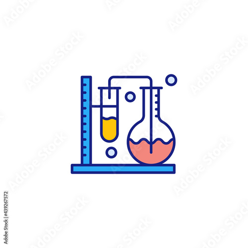 Chemistry icon in vector. Logotype