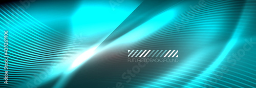 Neon dynamic beams vector abstract wallpaper background. Wallpaper background, design templates for business or technology presentations, internet posters or web brochure covers