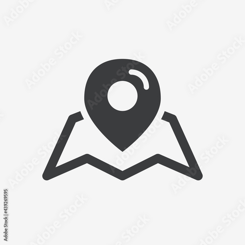 Location Pin Map Flat Design Vector Icon