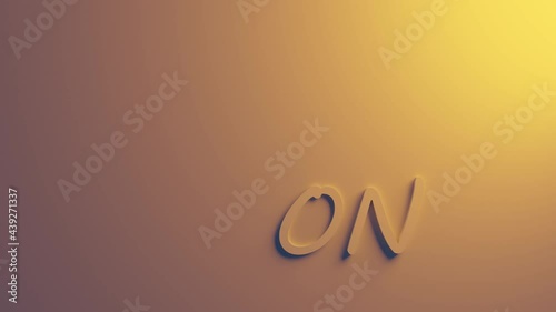 The text Coming soon looks through the orange wall