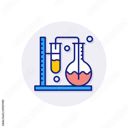 Chemistry icon in vector. Logotype