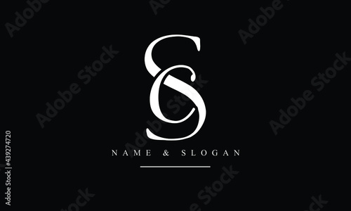 SC, CS, S, C abstract letters logo monogram