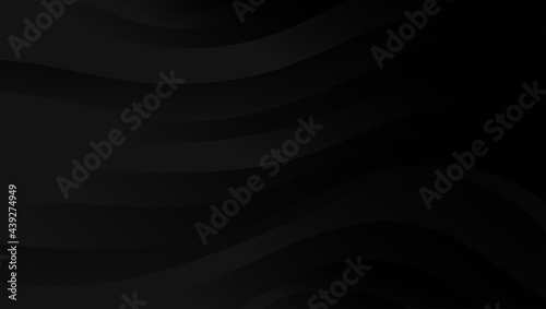Abstract wavy black background