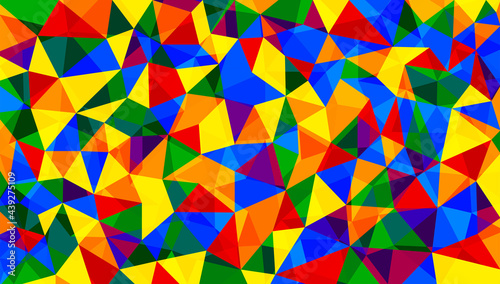 LGBT concept. Abstract rainbow polygonal vector background