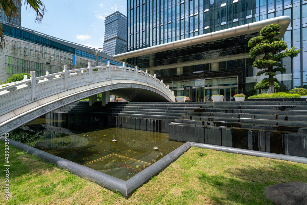 Office building of financial center, Binjiang District, Hangzhou, China Office building of financial center, Binjiang District, Hangzhou, China