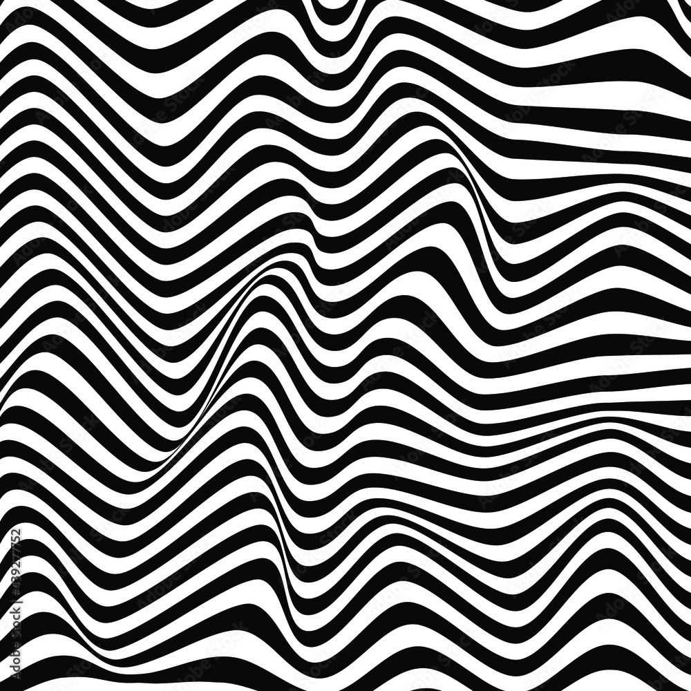 A black and white relief tunnel. Optical illusion. Vector illustration A black and white relief tunnel. Optical illusion. Vector illustration