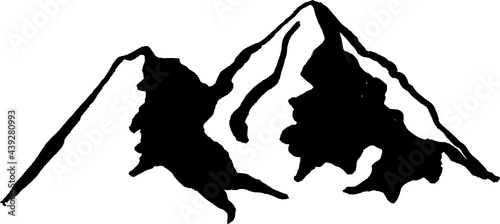 mountain hand drawn illustration