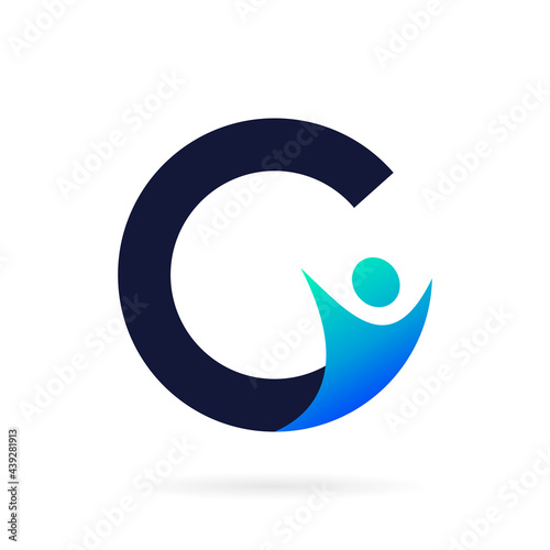 c people logo design template