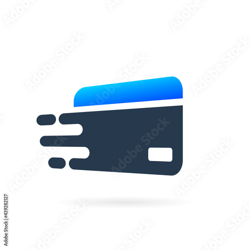 digital wallet vector logo