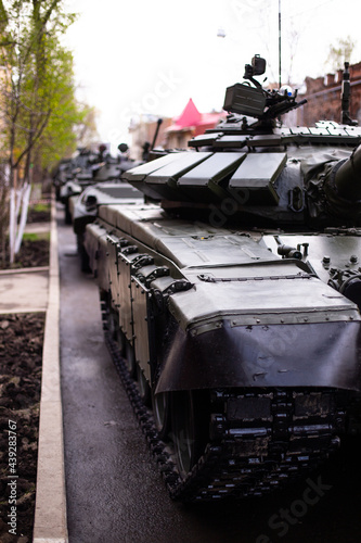 tank in the park military parad