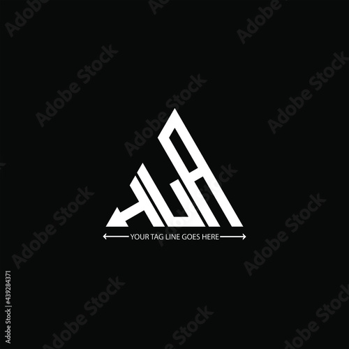 H L A letter logo creative design. H L A unique design photo
