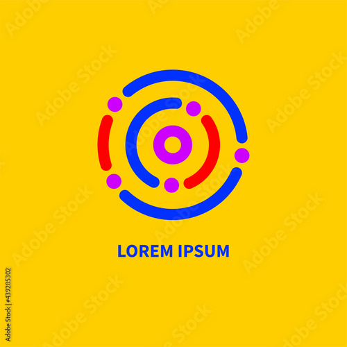 Modern business logo. Abstract minimal geometric business icon