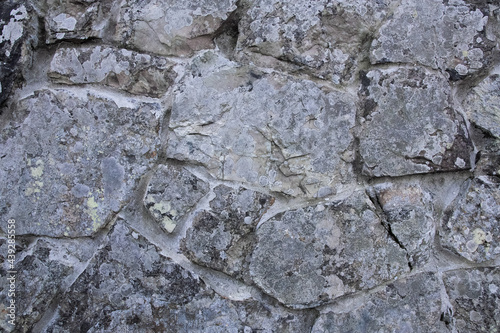 石テクスチャー 灰色の大きな岩の石壁