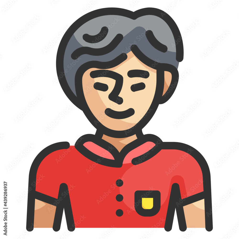 asian fill outline icon