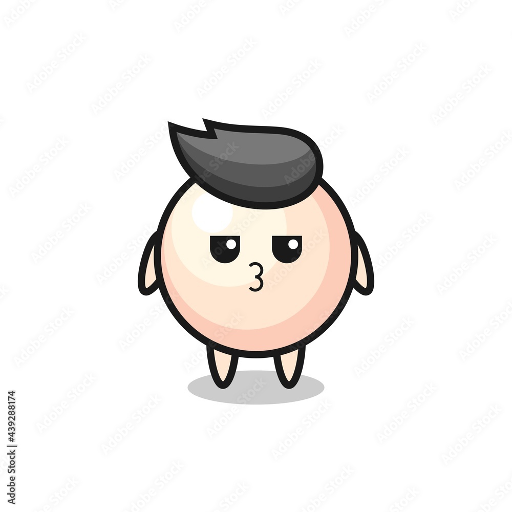 the bored expression of cute pearl characters the bored expression of cute pearl characters