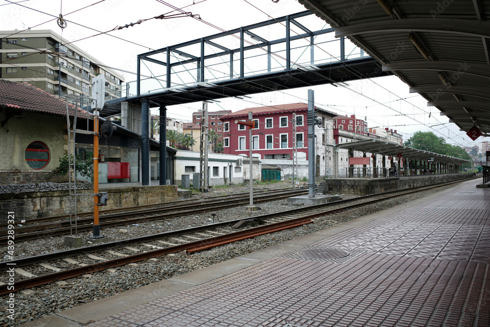 Train station in the city