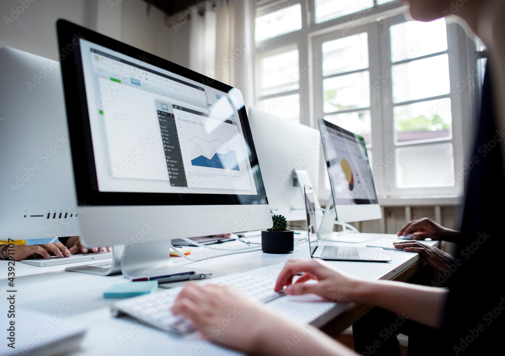 Businesswoman working in office Businesswoman working in office