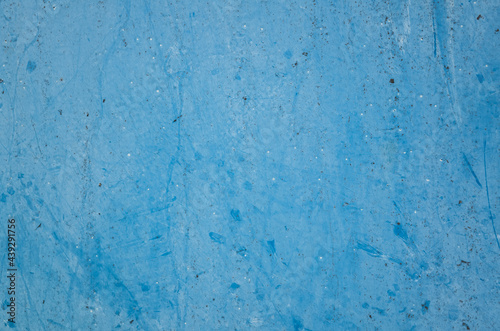 rusty metal dirty wall in blue color