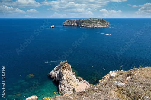 Beautiful seascape in Spanish Costa Brava near small town L Estartit photo