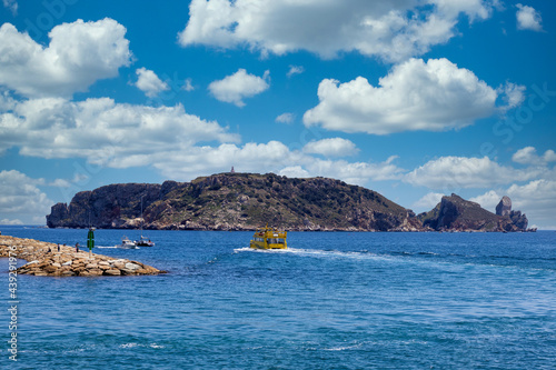 Beautiful seascape in Spanish Costa Brava near small town L Estartit photo