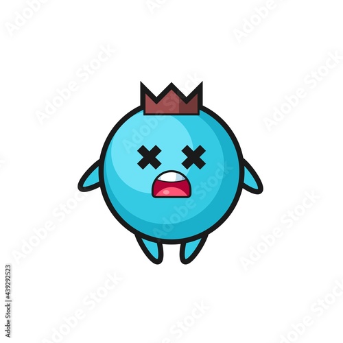 the dead blueberry mascot character