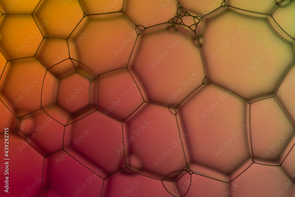 Soap bubble art image created pattern and seamless on orange background. Soap bubble art image created pattern and seamless on orange background.