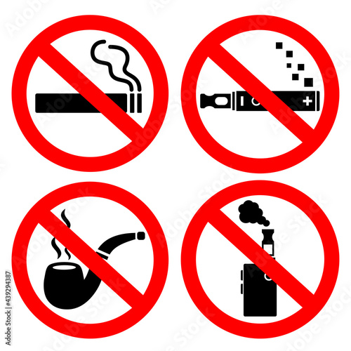No smoking vector sign