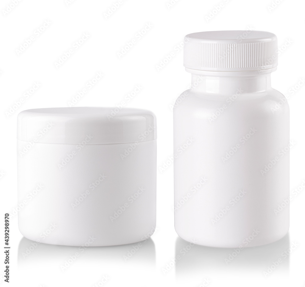 jar or blank packaging with cap isolated in white background jar or blank packaging with cap isolated in white background