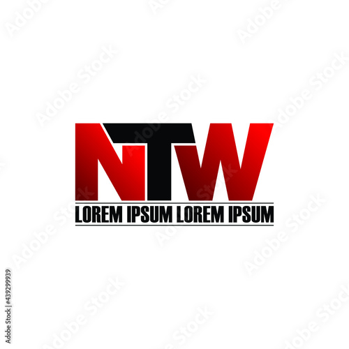 Free Download NTW letter monogram logo design vector - GFXLoad