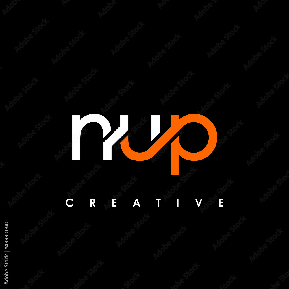 NUP Letter Initial Logo Design Template Vector Illustration NUP Letter Initial Logo Design Template Vector Illustration