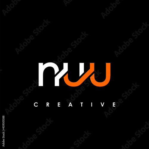 NUU Letter Initial Logo Design Template Vector Illustration photo