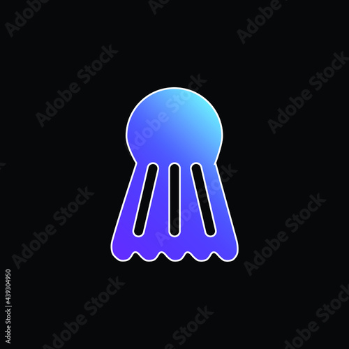 Badminton Ball blue gradient vector icon