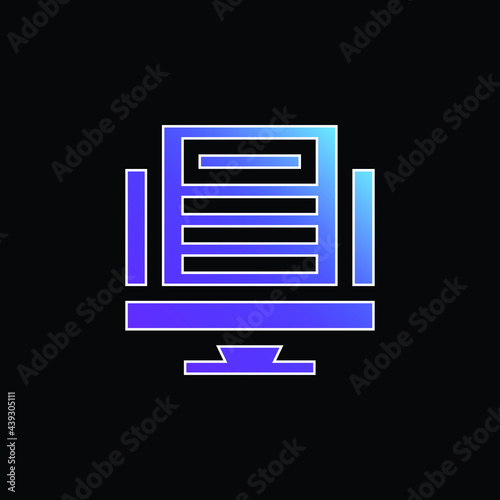 Article blue gradient vector icon