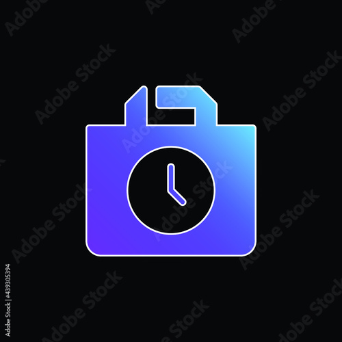 Bag blue gradient vector icon