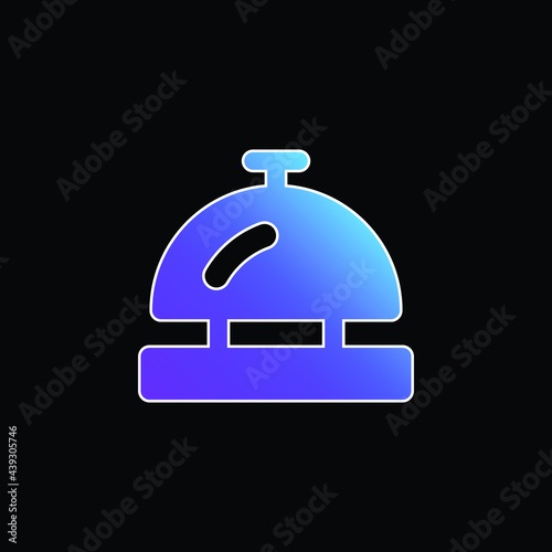 Bell blue gradient vector icon