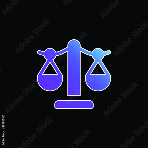 Balance blue gradient vector icon