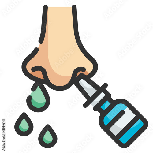 nasal fill outline icon