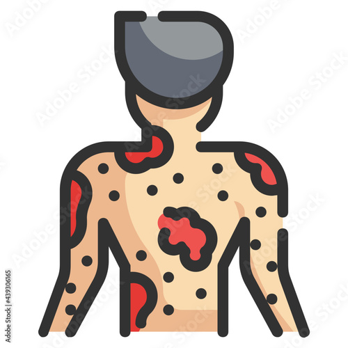 rash fill outline icon