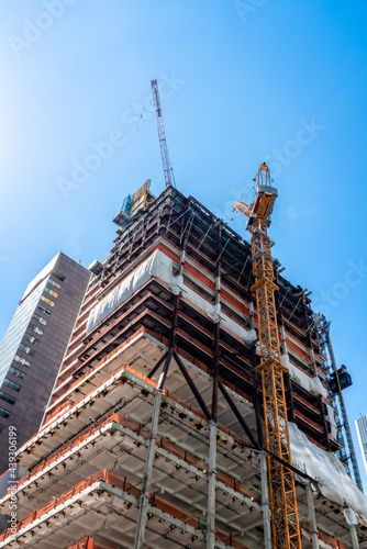 Photography Skyscraper Under Construction in New York City
