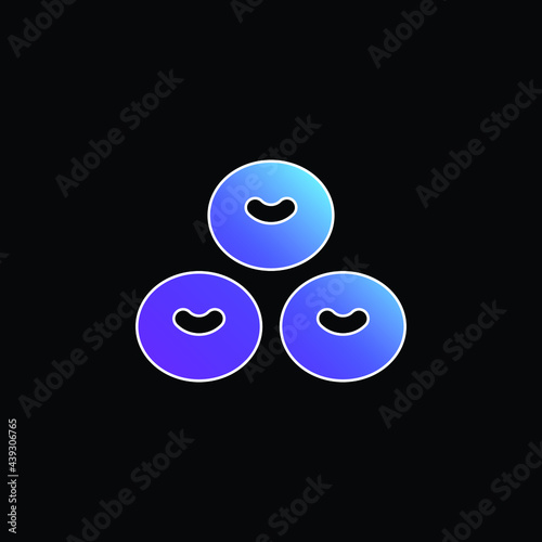 Blood Cell blue gradient vector icon