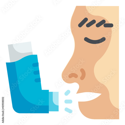 inhaler flat icon