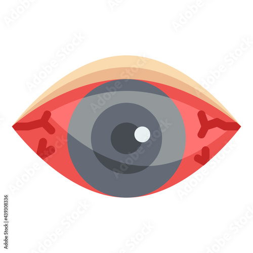 redness flat icon