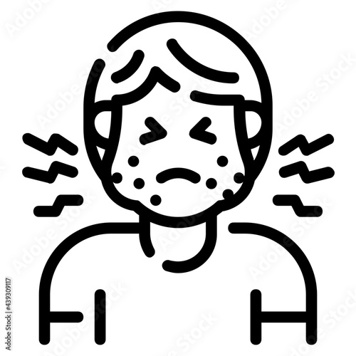 edema outline icon