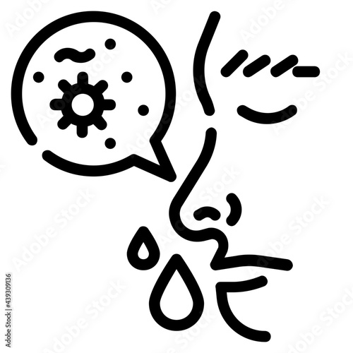 mucus outline icon
