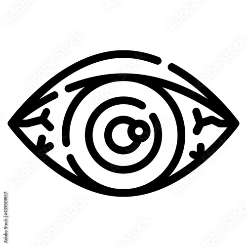 redness outline icon