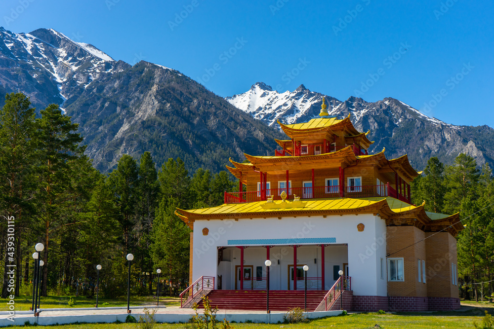 buddhist temple in the himalayas
